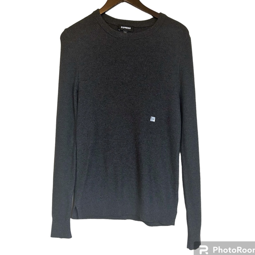 NWT Express Dark gray Crew neck sweater cotton